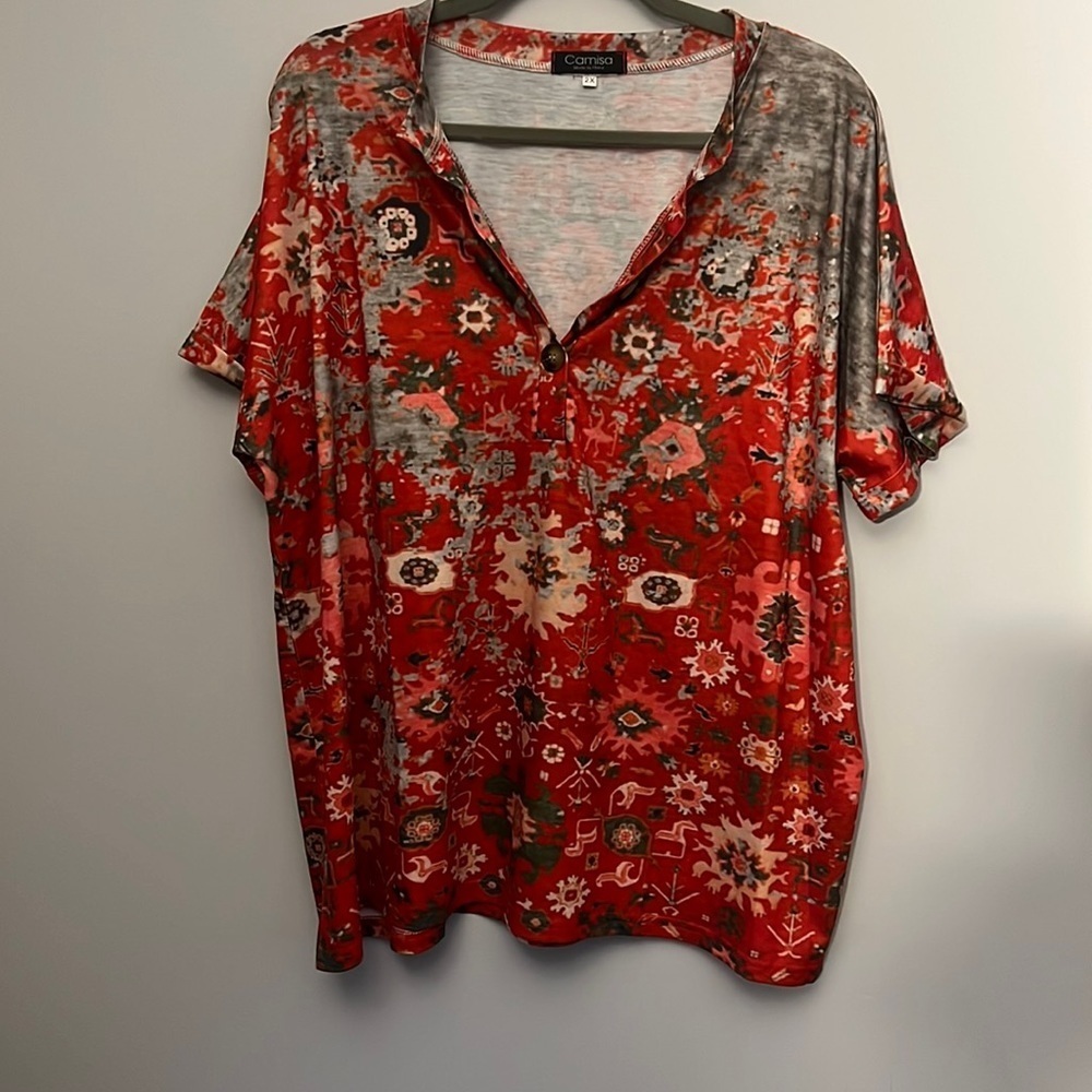 Boho T-shirt camisa
